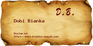 Dobi Bianka névjegykártya